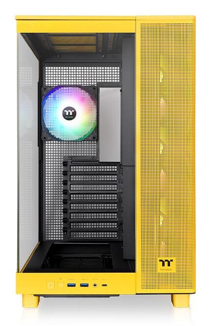 Thermaltake Alloggiamento per PC View 380 XL TG ARGB Bumblebee / CA-11E-00M4WN-00 Giallo