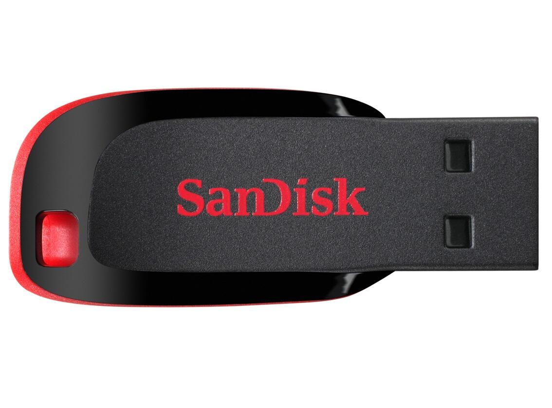 SanDisk USB stick Cruzer Blade 16GB / SDCZ50-016G-B35 Black, red