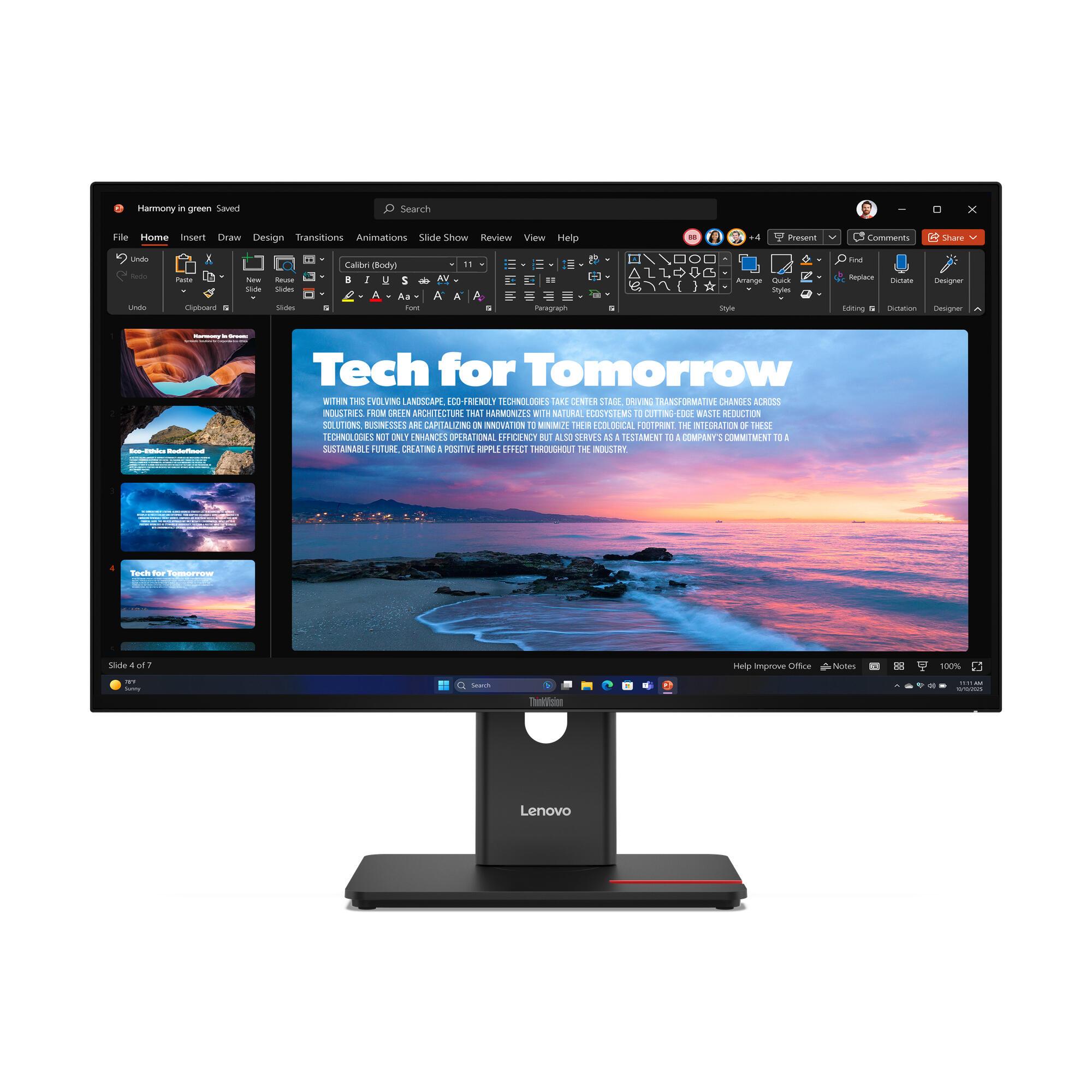 Lenovo Monitor ThinkVision T27qd-40 / 64AAGAT2EU Negro 68,6 cm (27")