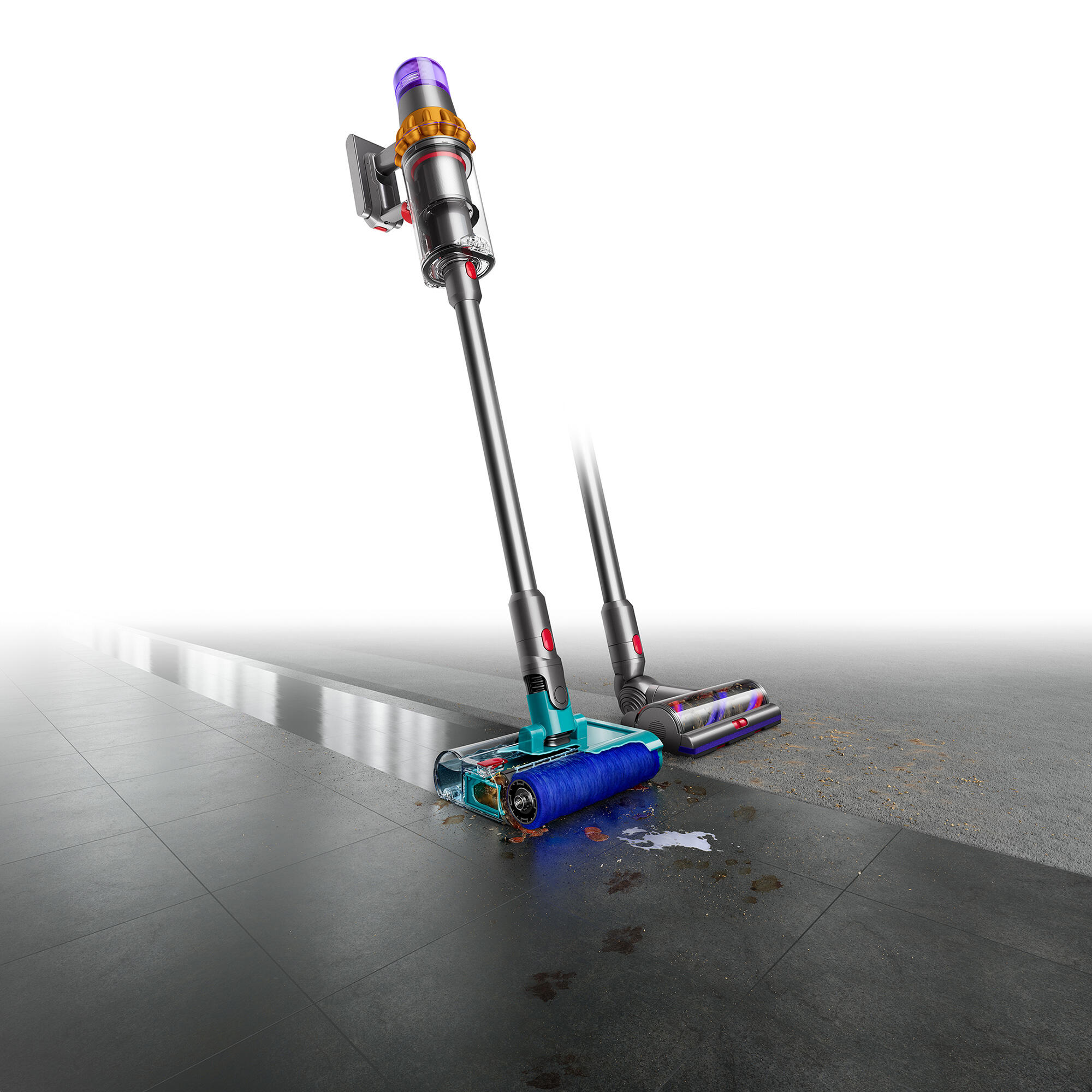 Dyson Aspirateur à main V15s Detect Submarine / 448798-01 Nickel, jaune