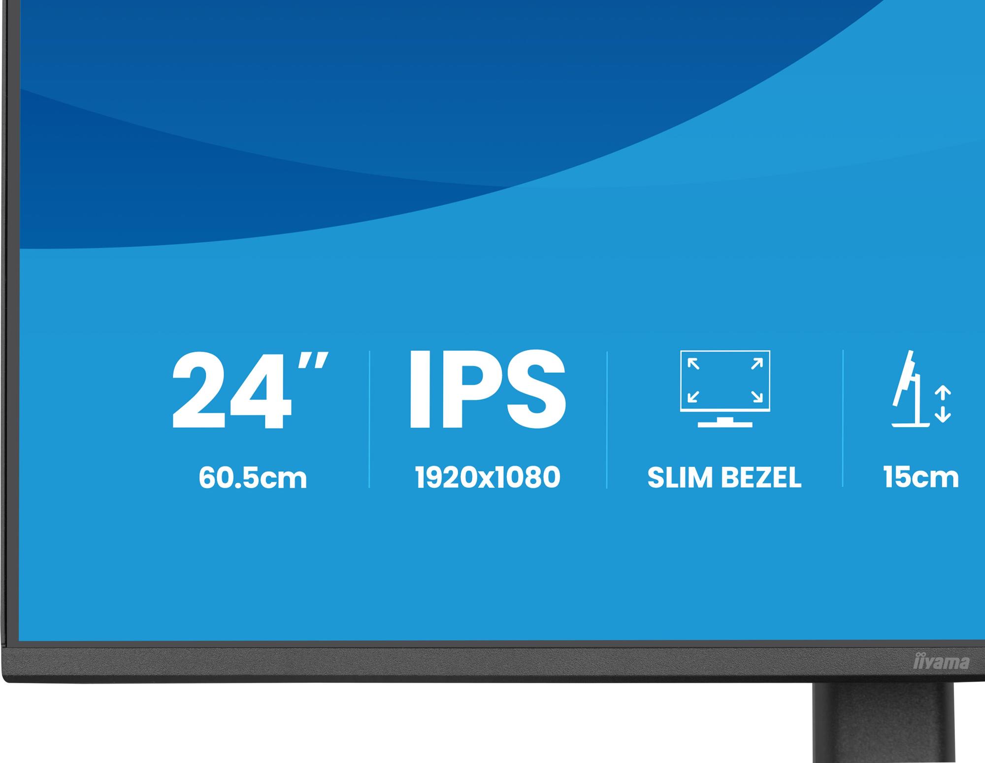 iiyama Monitor ProLite XB2493HSU / XB2493HSU-B1 Black 60.5 cm (23.8")