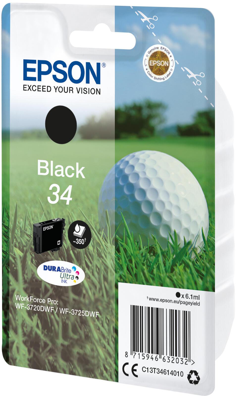 Epson Tinta 34 / C13T34614010 Negro Standard