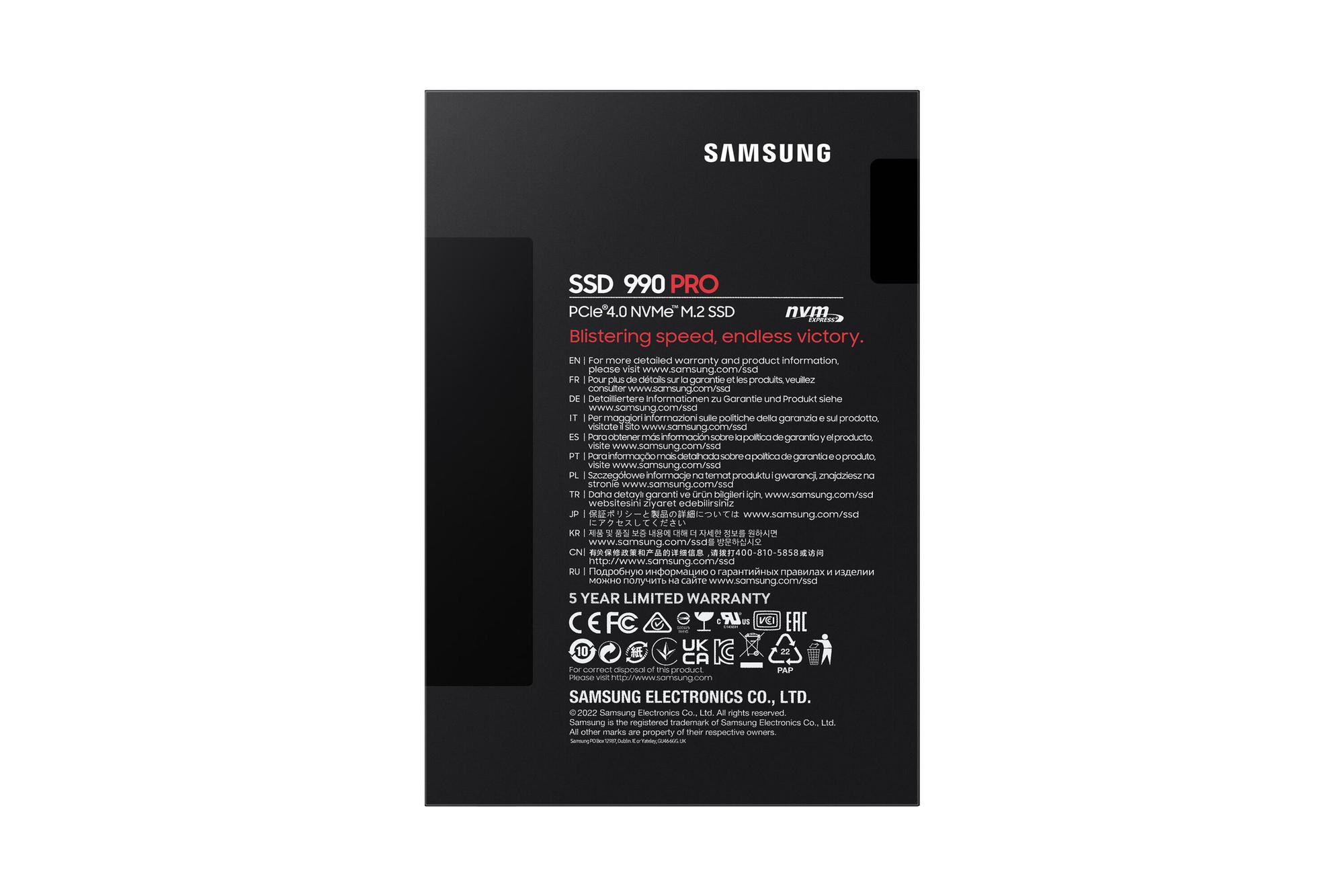 Samsung M.2 SSD Samsung 990 Pro / MZ-V9P2T0BW Mehrfarbig