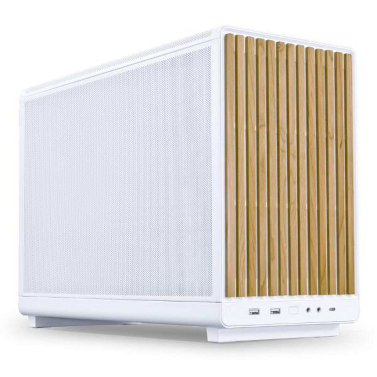 Lian Li Boîtier PC A3-mATX Wood / A3-mATX-WD WHITE Blanc S