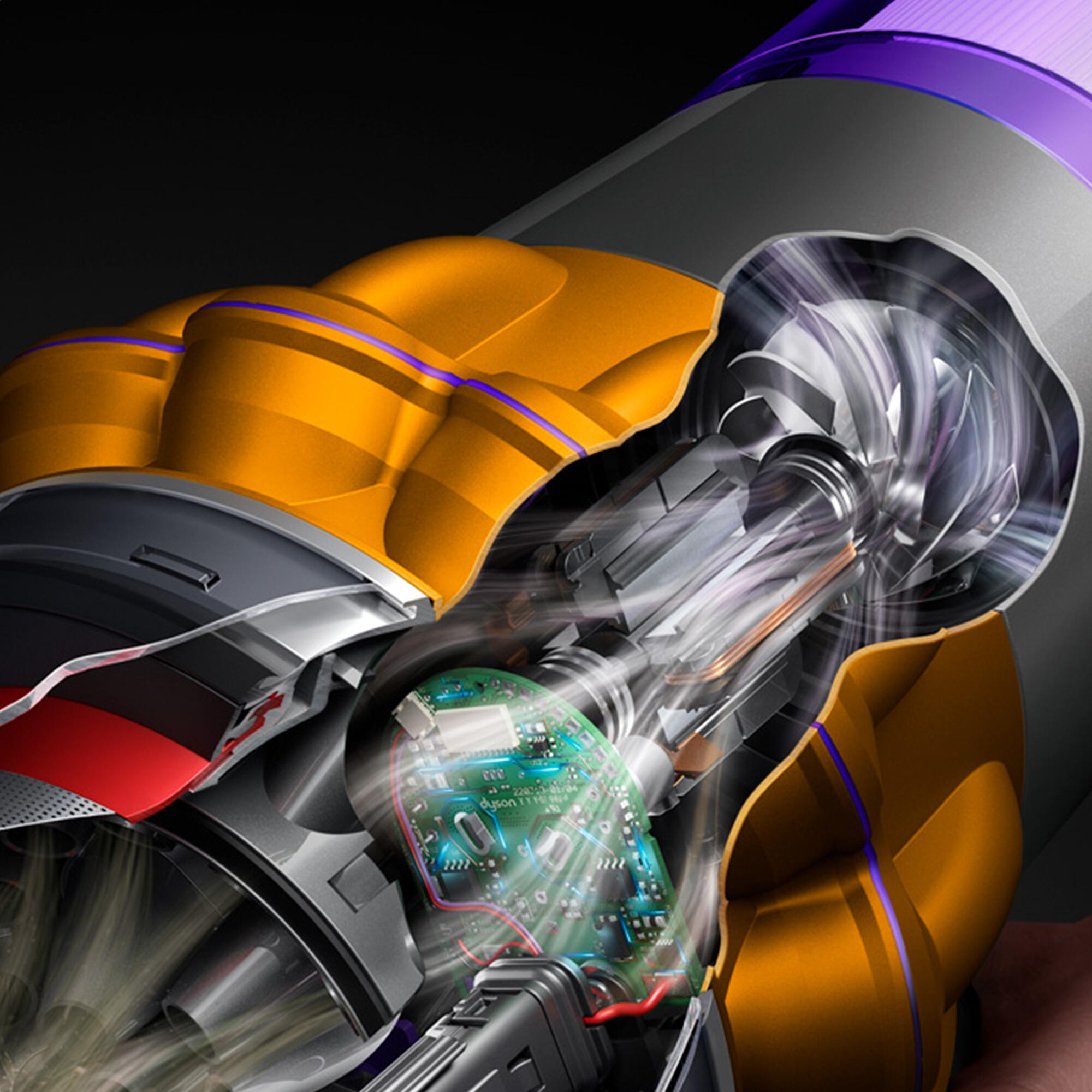 Dyson Aspirateur à main V15s Detect Submarine / 448798-01 Nickel, jaune