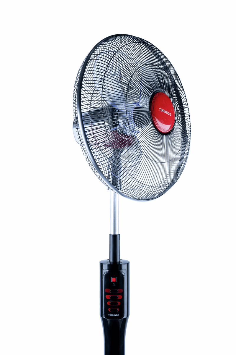 Tornado Ventilator EFS-111M Rot auf Schwarz