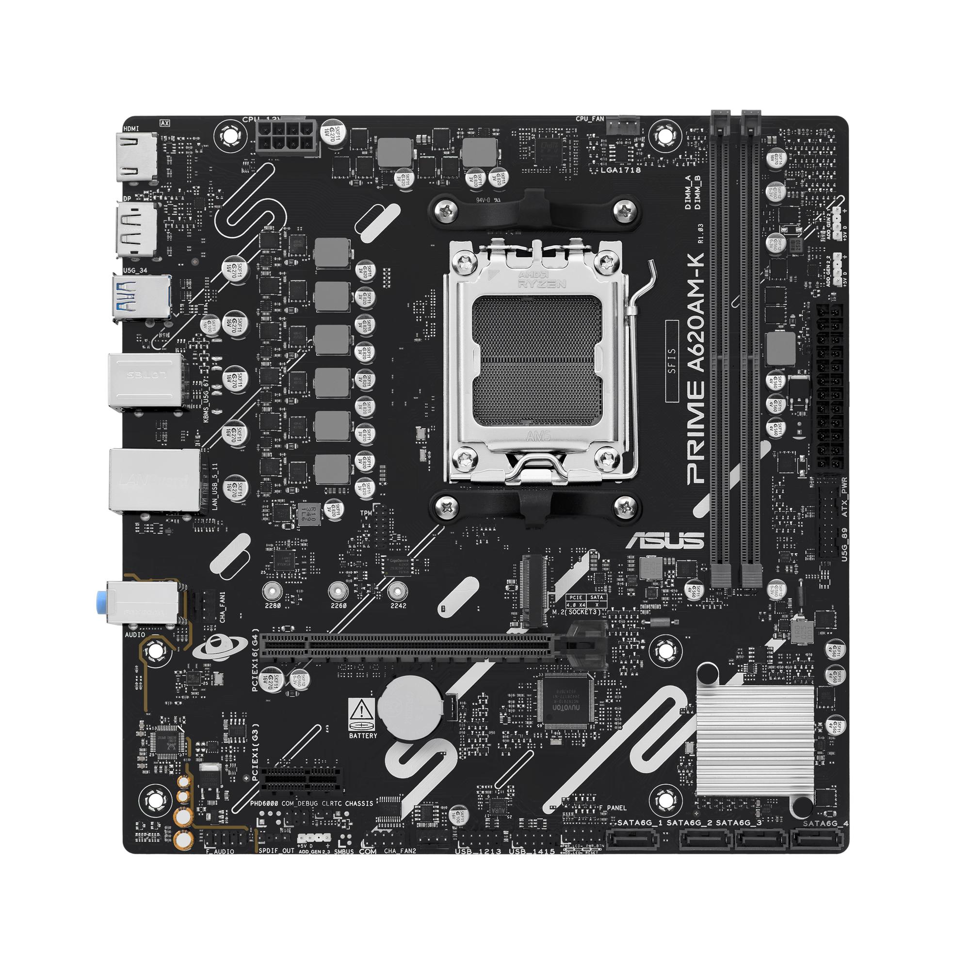 ASUS Carte mère PRIME A620AM-K mATX / 90MB1GX0-M0EAY0