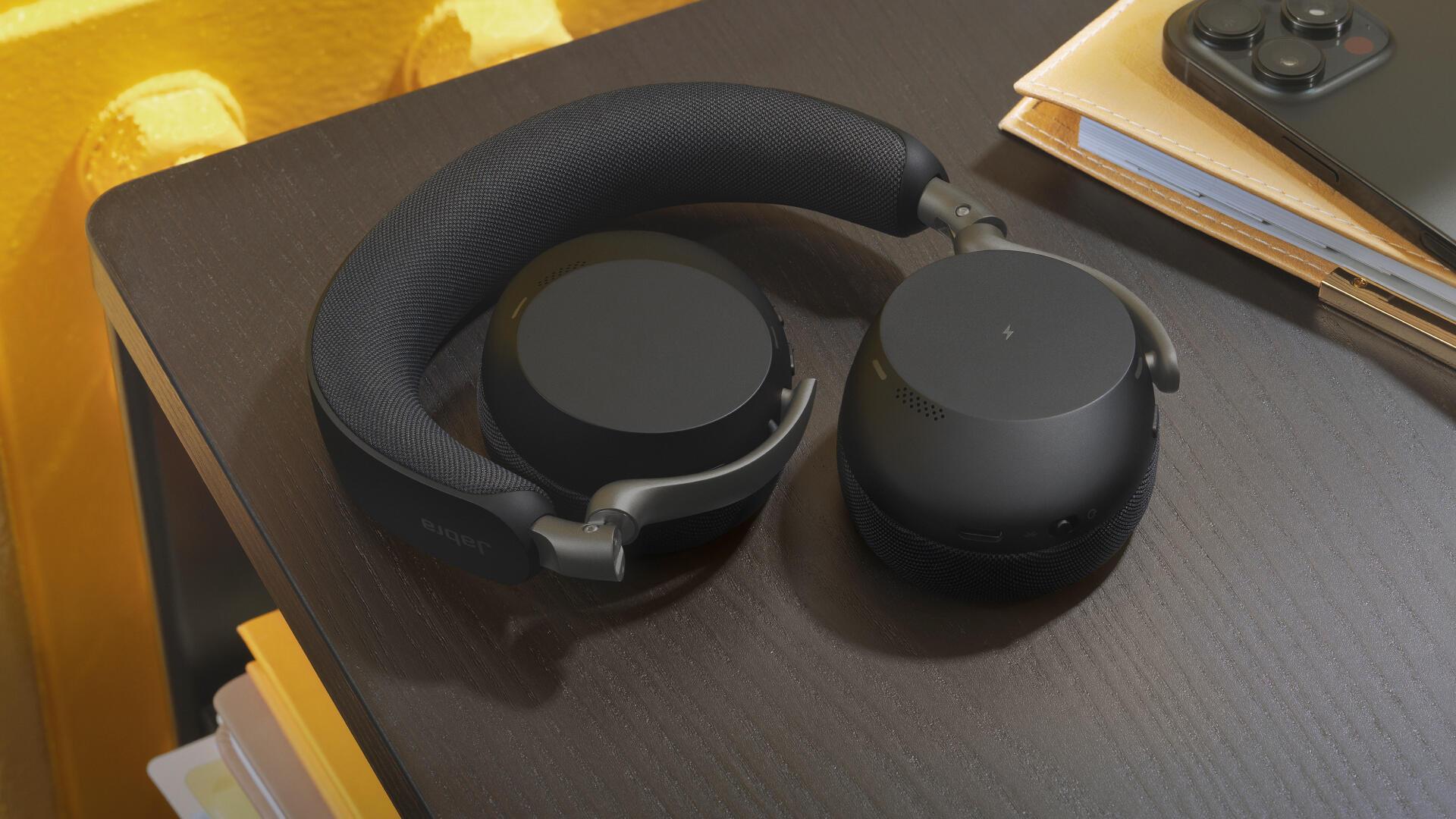 Jabra Headset Evolve3 75 MS USB-C mit Ladestation / 37599-999-889 Schwarz