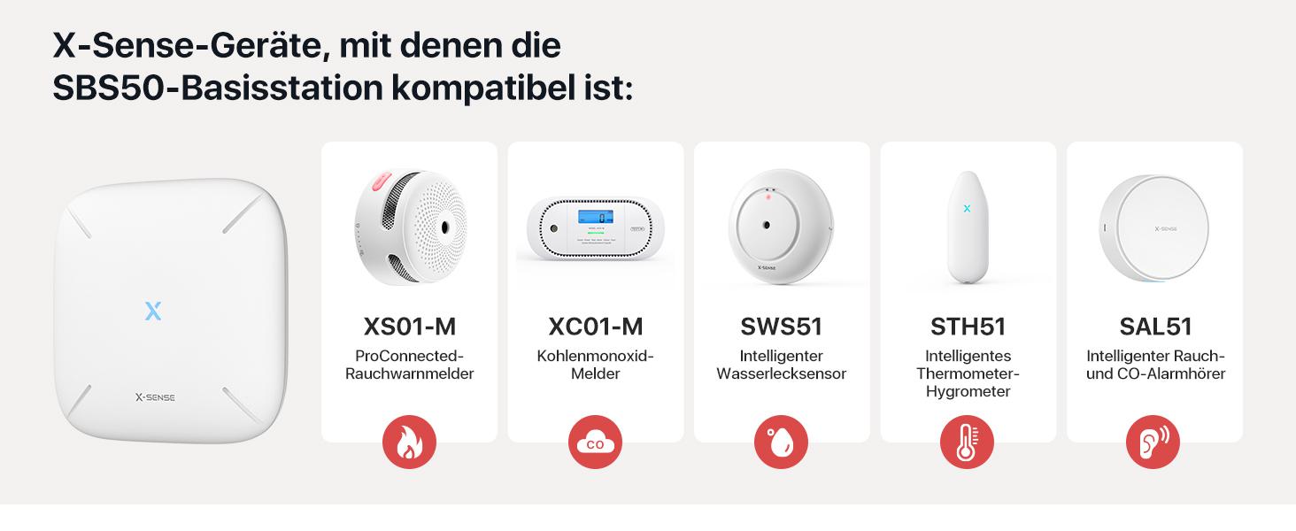 X-Sense Smart-Home-Steuerung SBS50 / ZASXS00104WEU Weiß