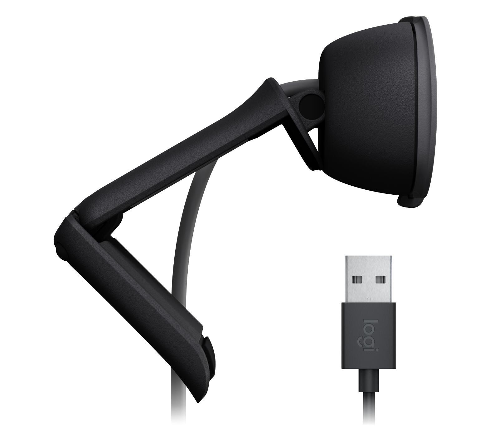 Logitech Cámara web Brio 100 / 960-001585 Grafito