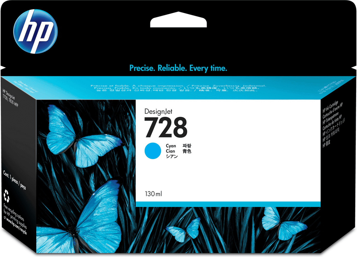HP Tinta 728 / F9J67A Cyan XL HP Tinta 728 / F9J67A Cyan XL