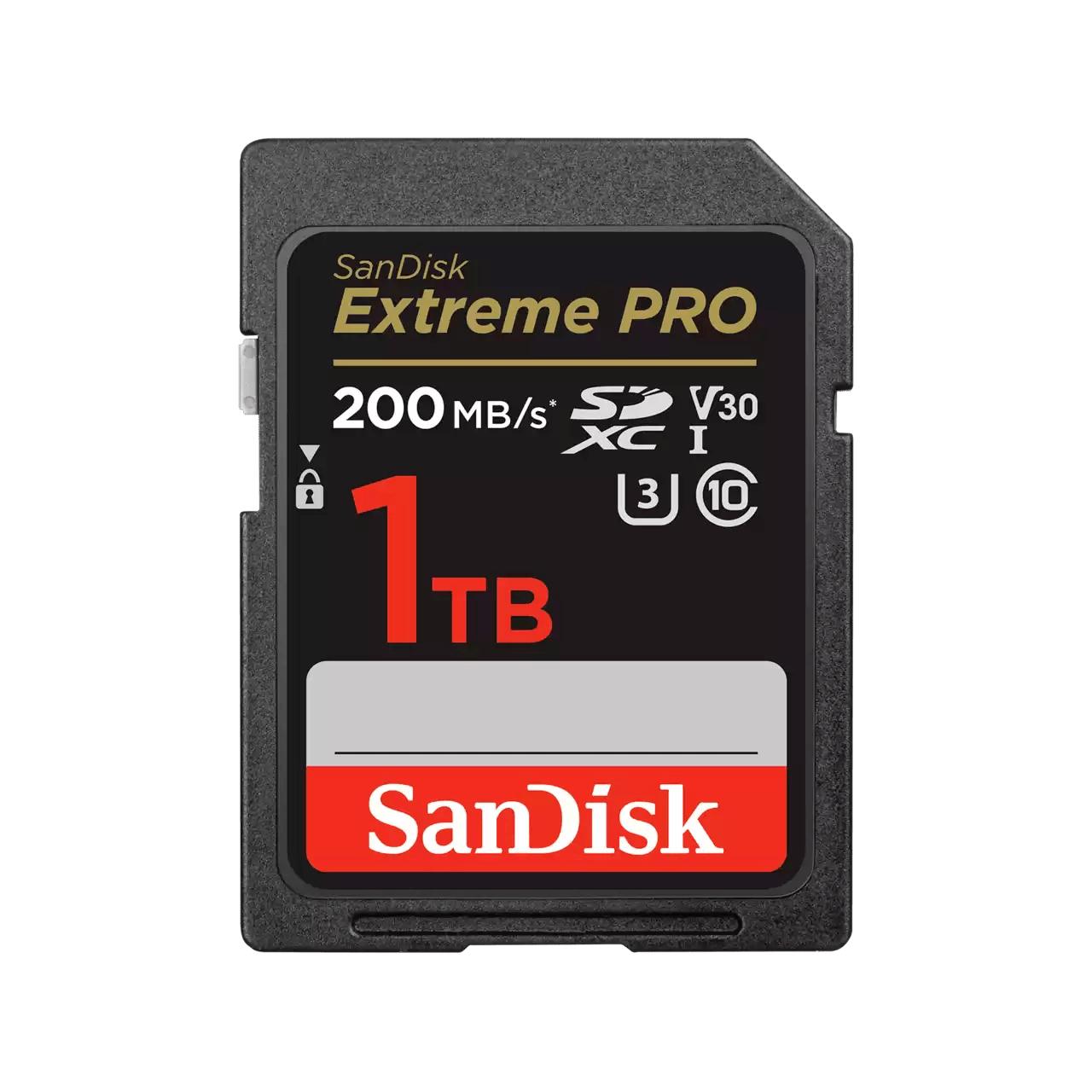 SanDisk Carte SD Extreme Pro 1TB V30 / SDSDXXD-1T00-GN4IN Noir