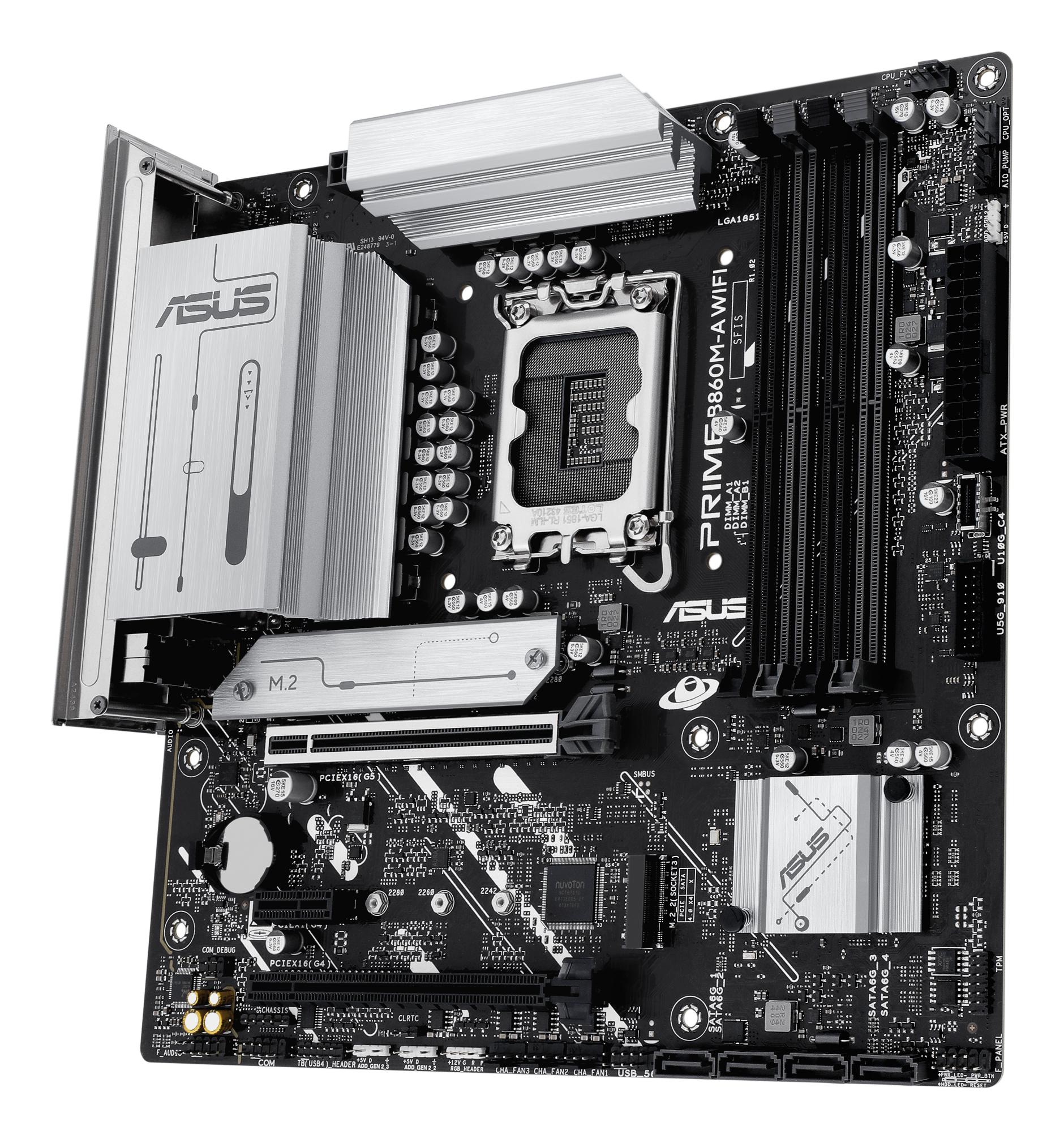 ASUS Carte mère PRIME B860M-A WIFI / 90MB1JY0-M0EAY0 Noir