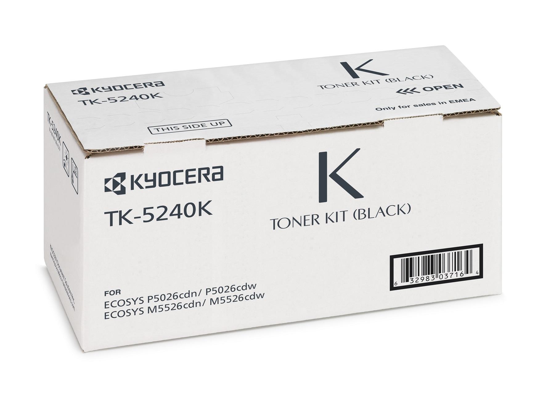 KYOCERA Tóner TK-5240K / 1T02R70NL0 Negro Standard
