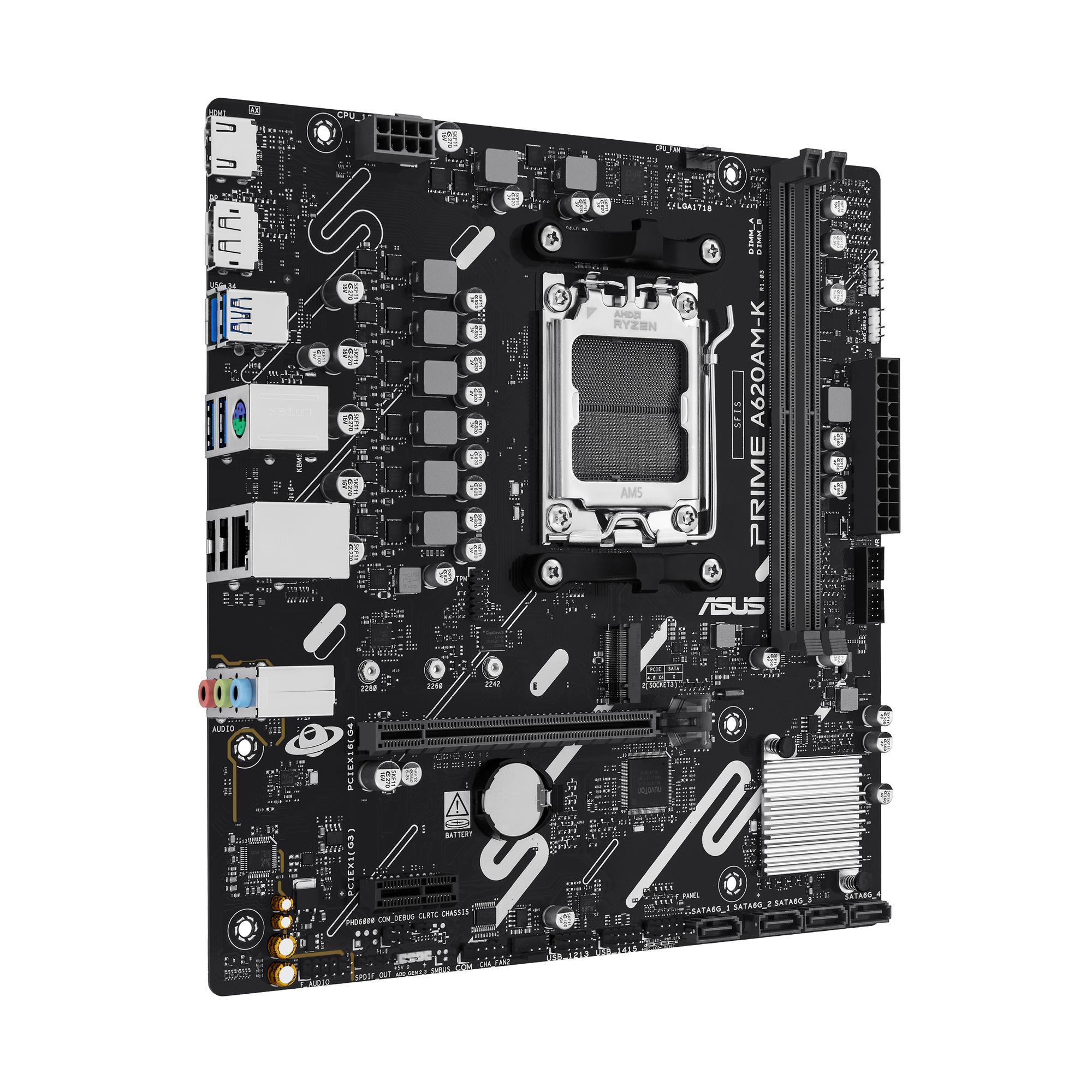 ASUS Carte mère PRIME A620AM-K mATX / 90MB1GX0-M0EAY0