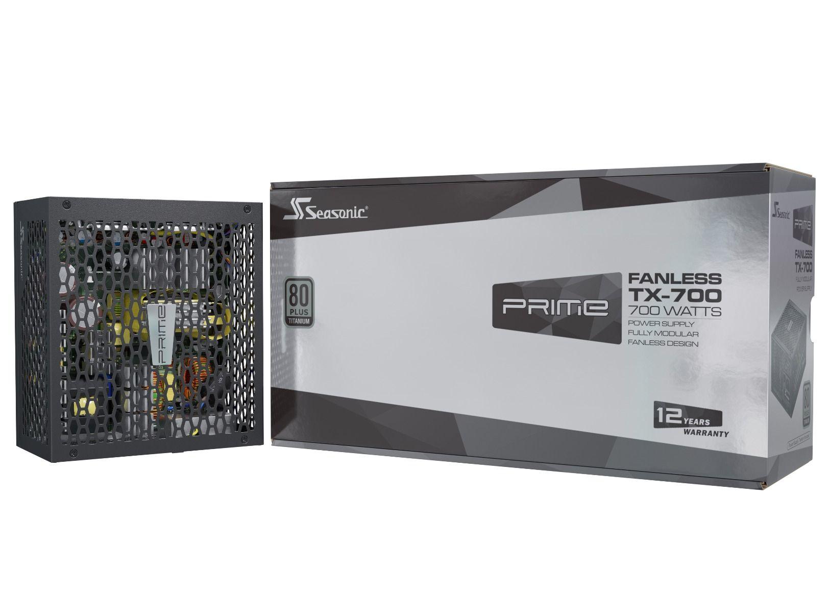Seasonic Fuente de alimentación para PC Prime Fanless TX-700 / PRIME-TX-700 Negro