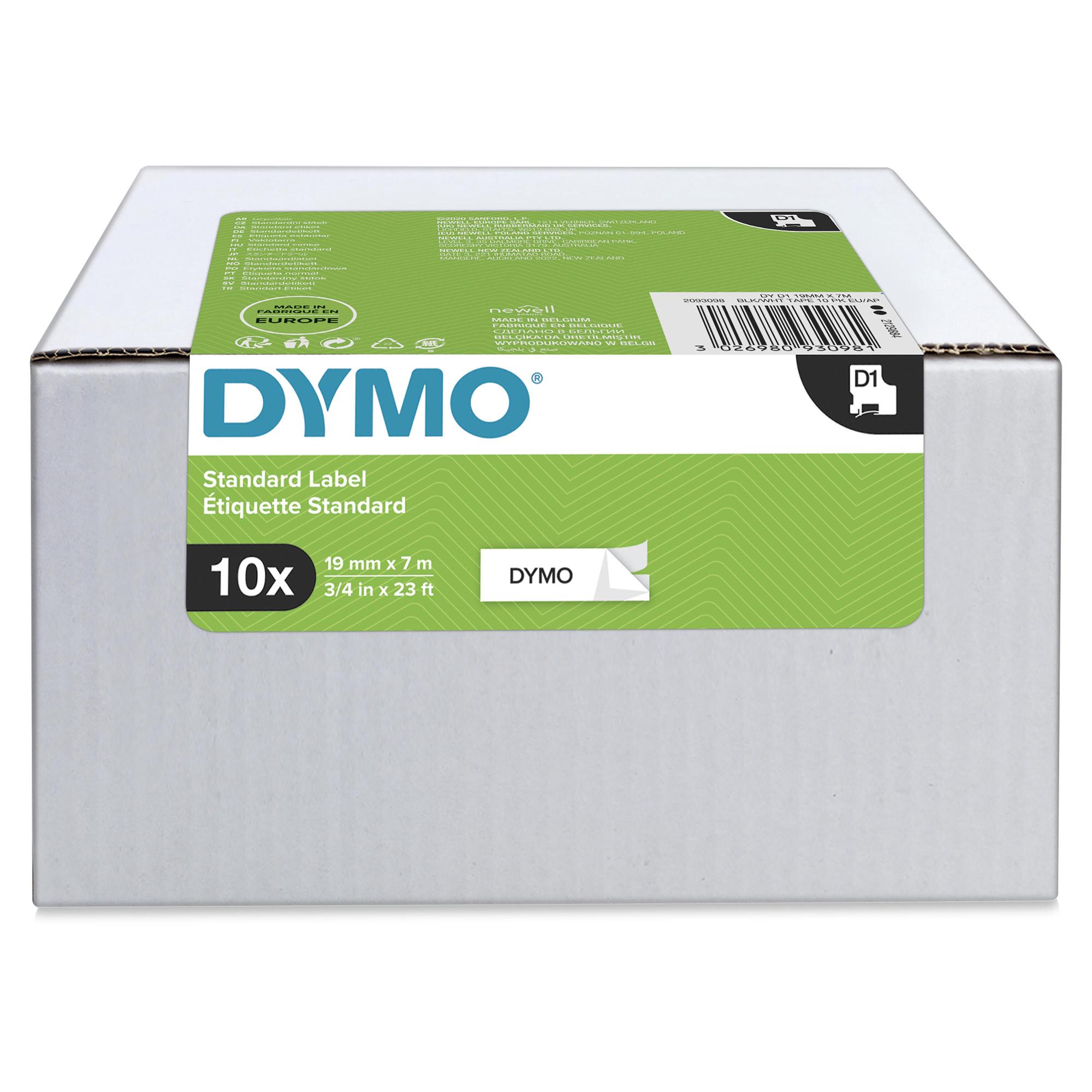 DYMO Etiqueta 2093098 / 2093098 Negro, blanco 10-Pack