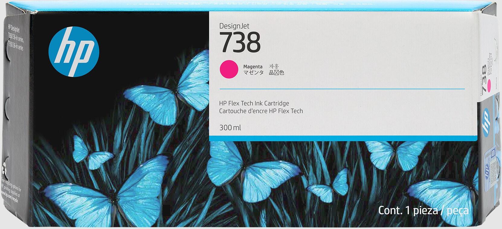 HP Encre 738XL / 676M7A Magenta XL