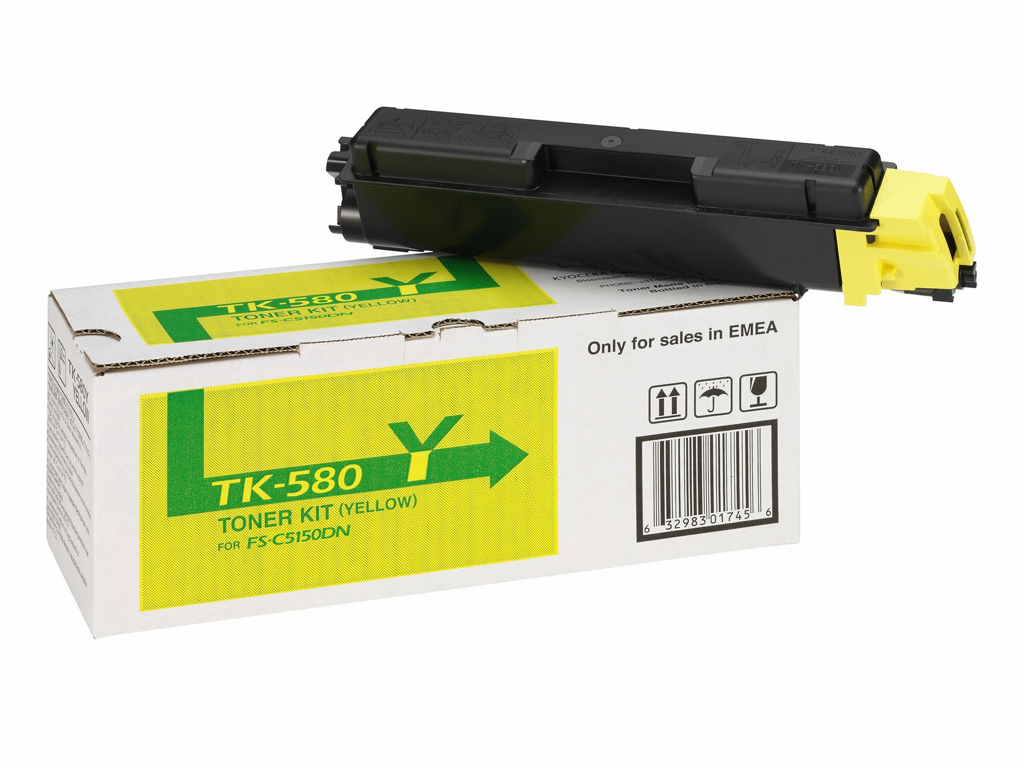 KYOCERA Toner TK-580Y / 1T02KTANL0 Gelb Standard
