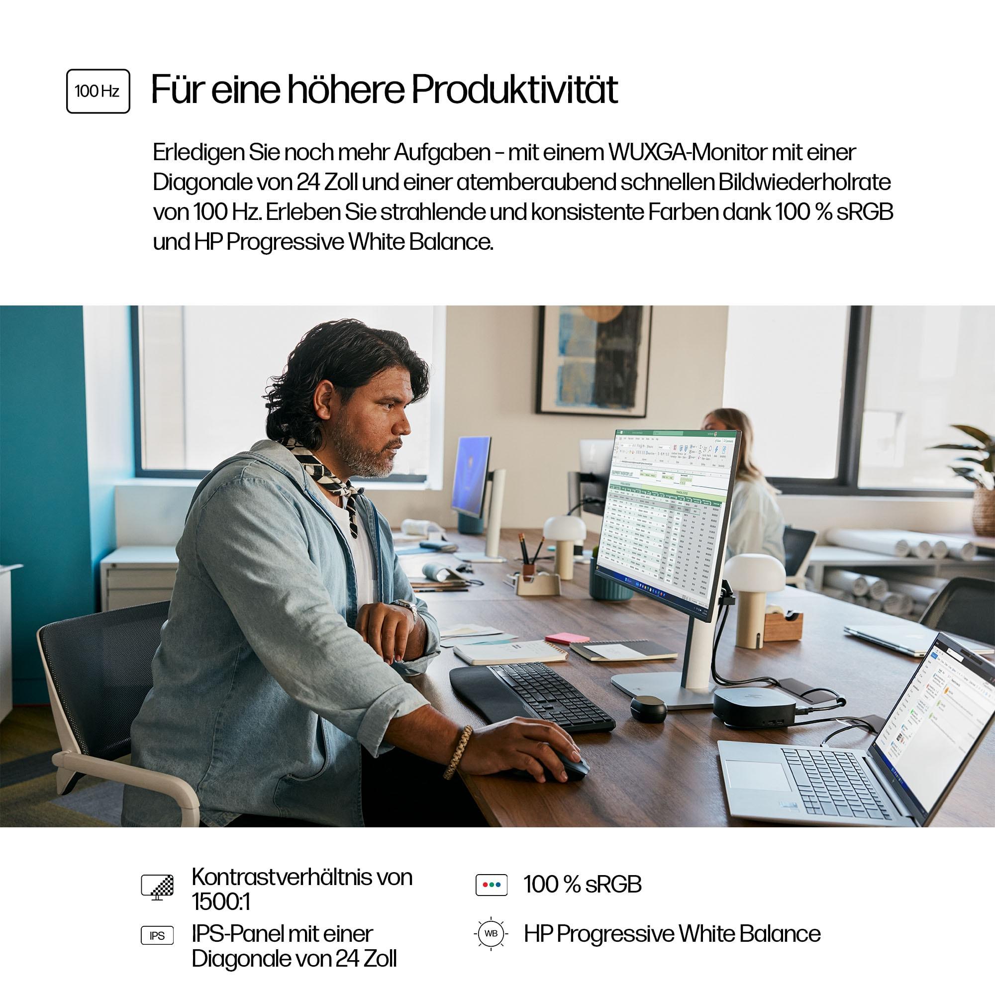 HP Monitor 524pn / 9D9A7AA#ABB Nero Standard 61 cm (24")