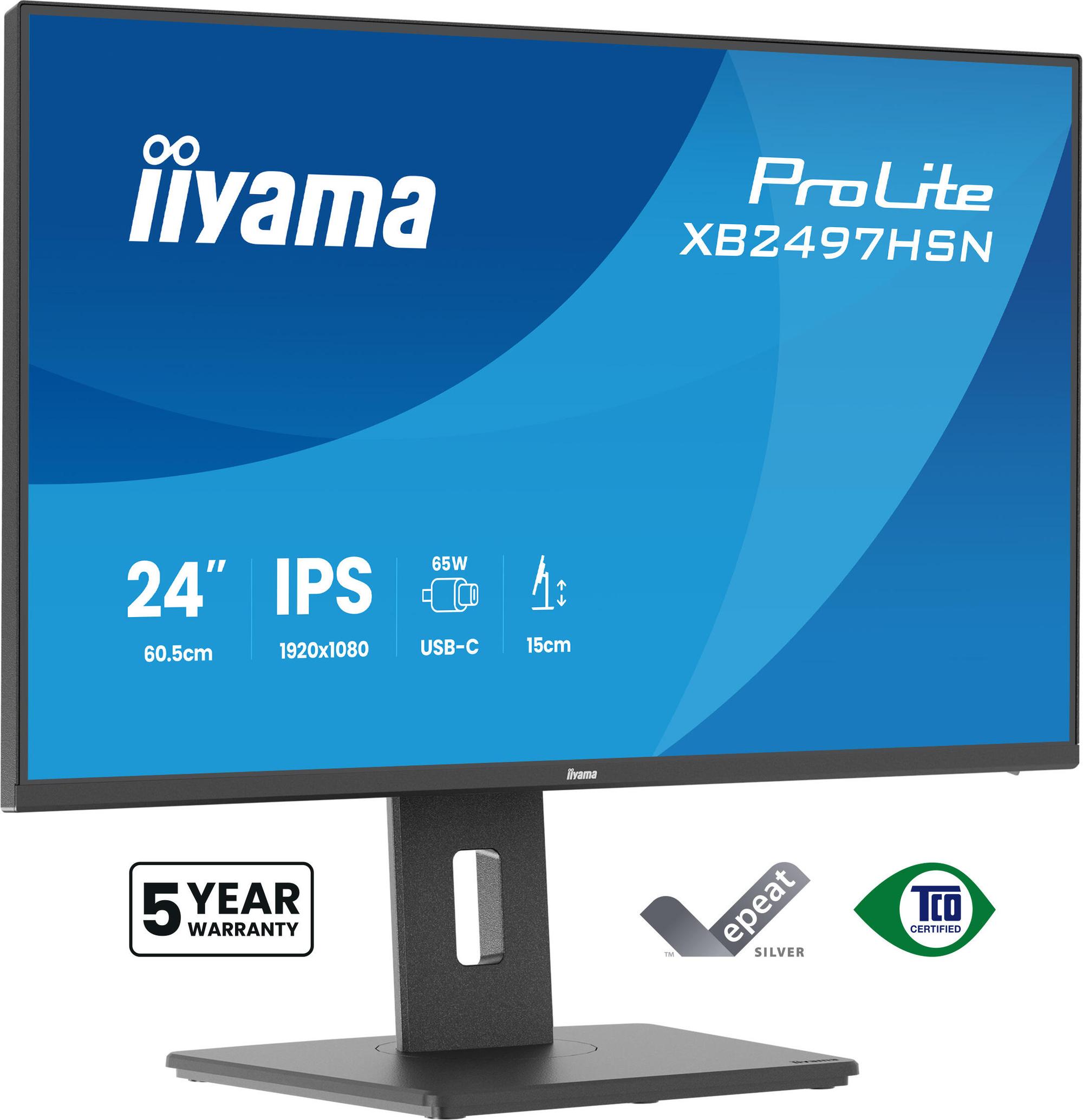 iiyama Monitor XB2497HSN-B1 / XB2497HSN-B1 Black Standard 60.5 cm (23.8")