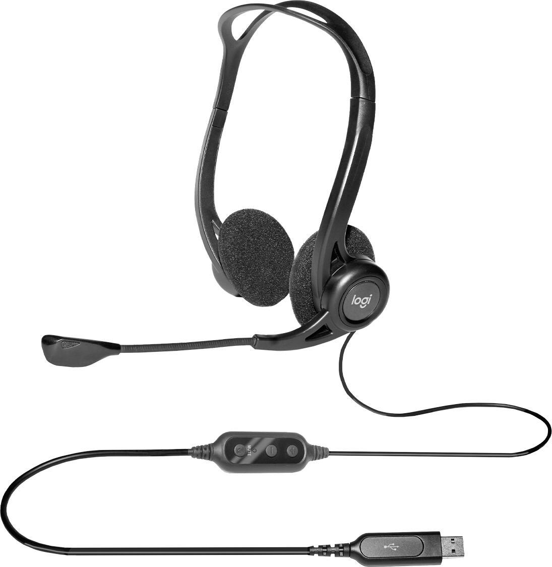 Logitech Headset 960 / 981-000100 Schwarz