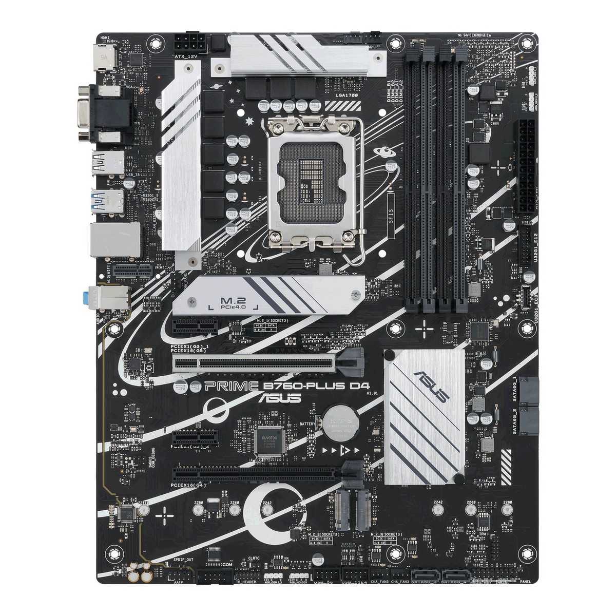 Asus Mainboard PRIME B760-PLUS D4 / 90MB1CW0-M1EAY0 Schwarz (90MB1CW0-M0EAY0)