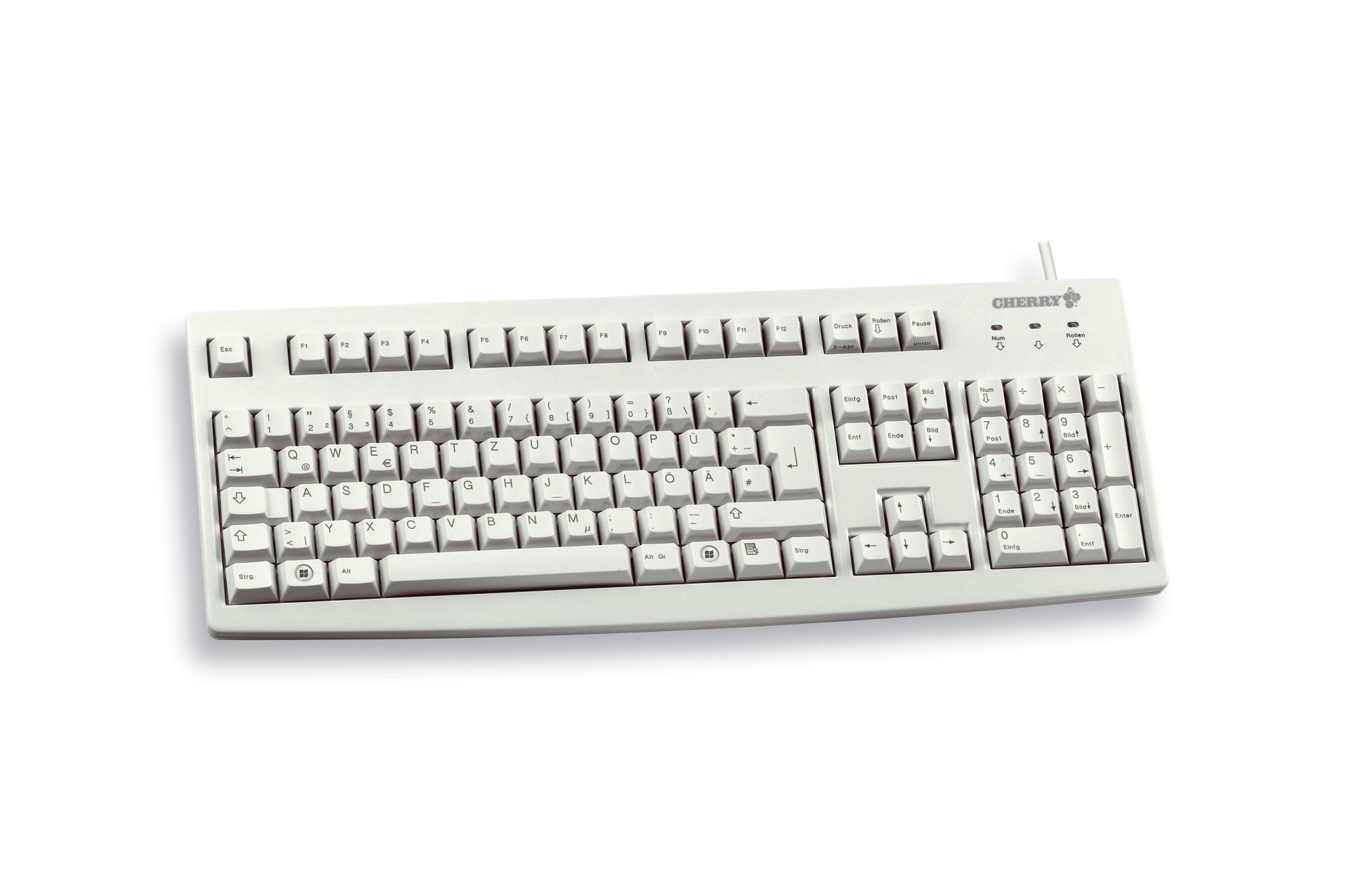 CHERRY Tastatur G83-6105 DE / G83-6105LUNDE-0 Grau