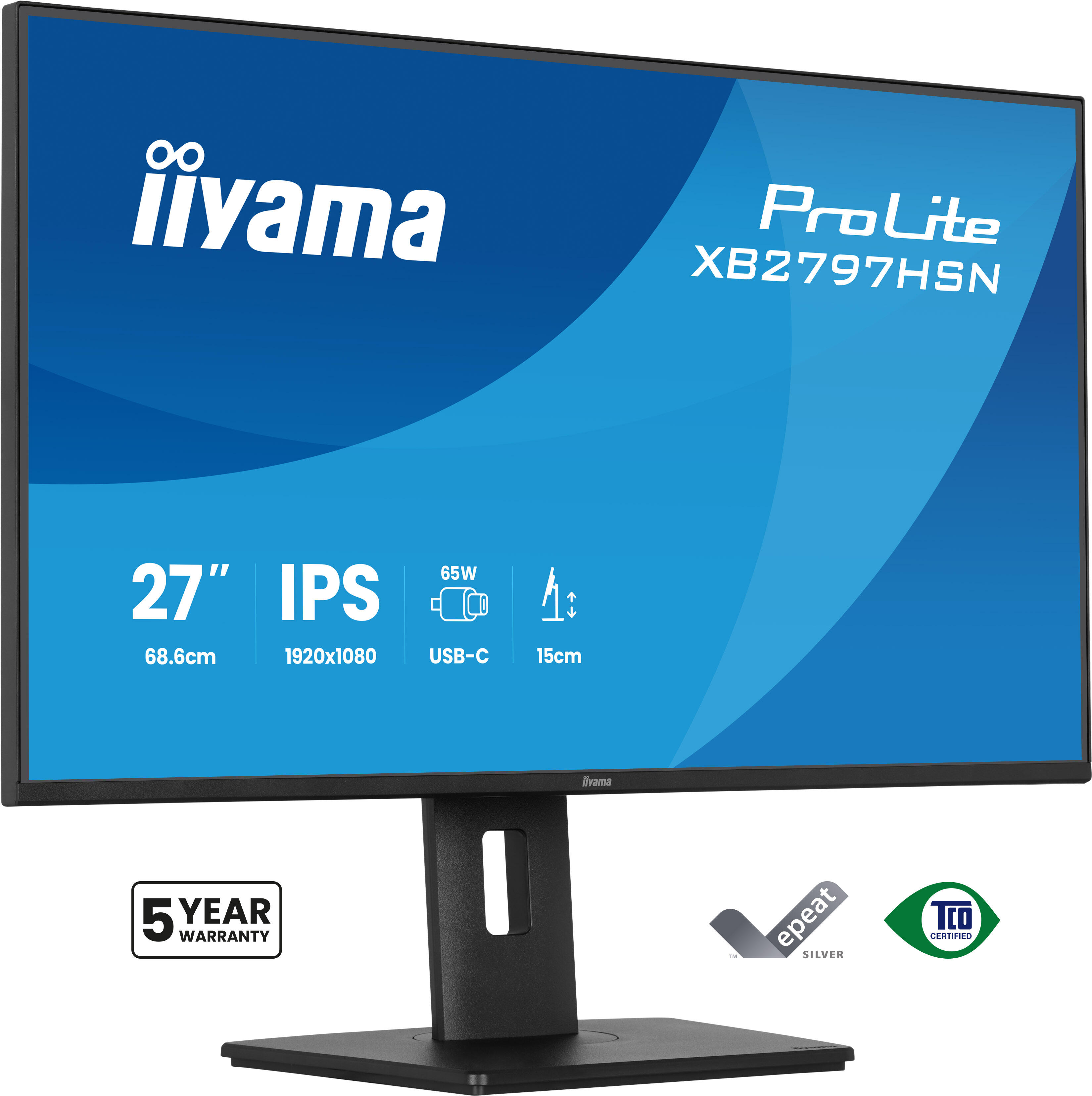iiyama Monitor ProLite XB2797HSN / XB2797HSN-B1 Black 68.6 cm (27")