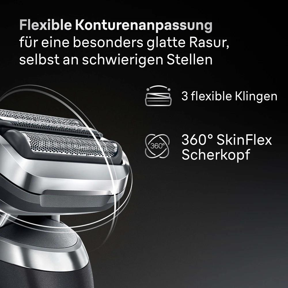 Braun Rasierklinge Kombipack 74S / 189066 Schwarz, Edelstahl Standard