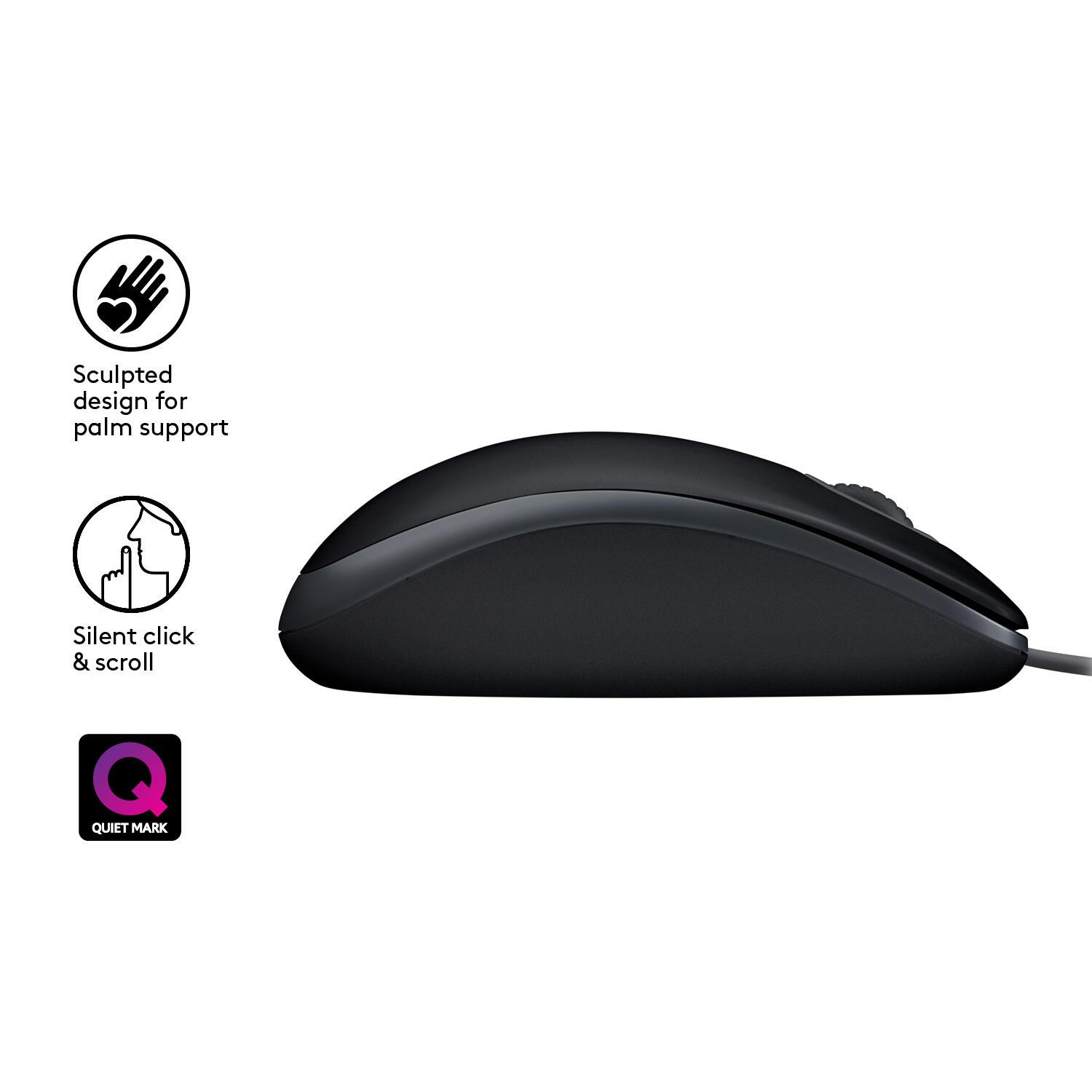 Logitech Maus B110 Silent / 910-005508 Schwarz