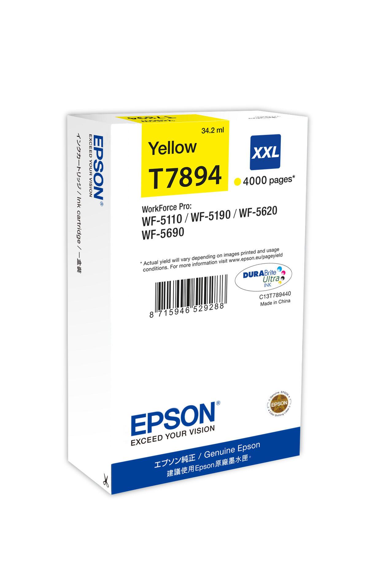 Epson Tinta T7894XXL / C13T789440 Amarillo XXL