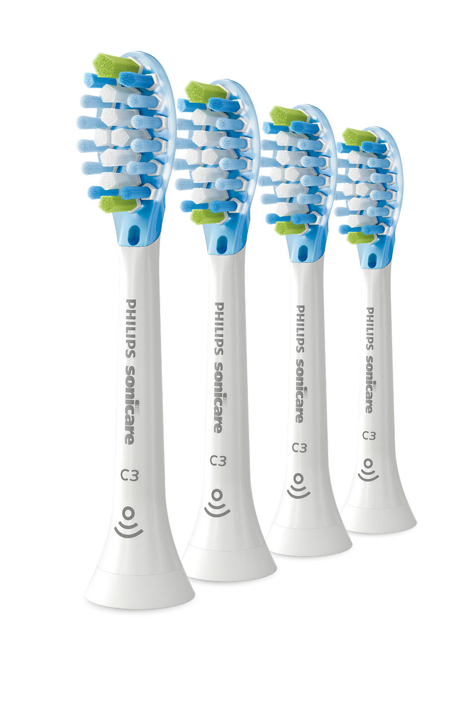 Philips Spazzolino da denti collegabile Sonicare C3 Premium Plaque Defense / HX9044/87 Bianco 4-Pack