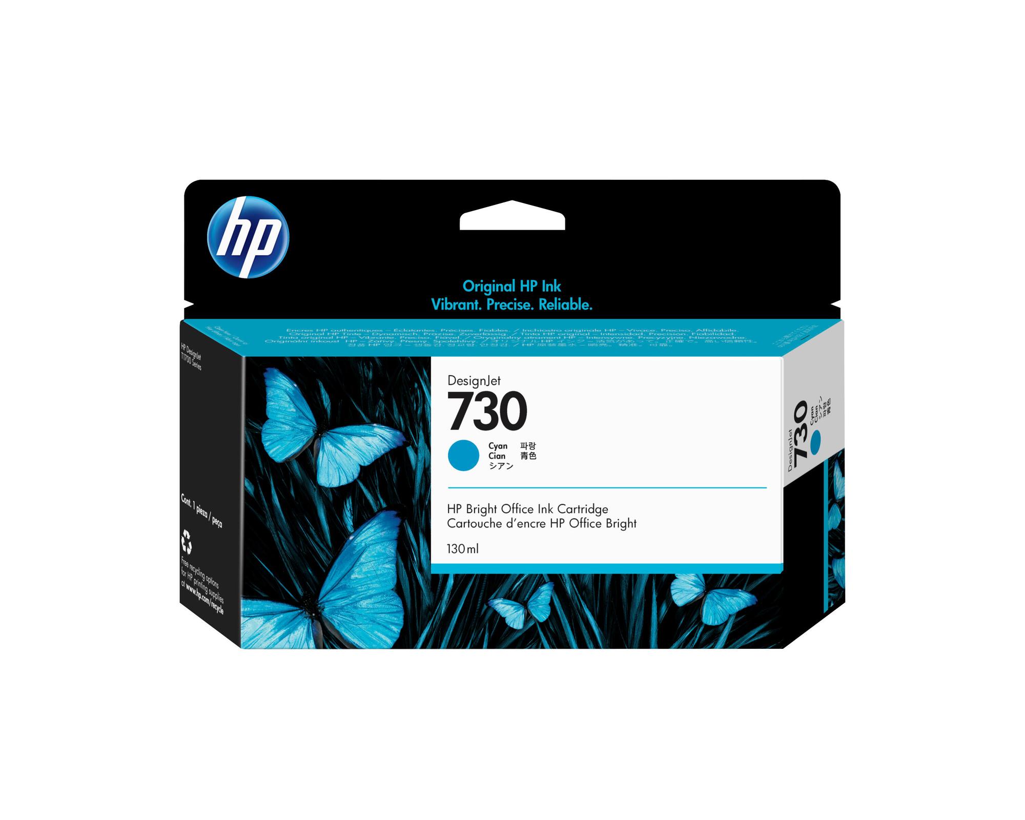 HP Ink 730 / P2V62A Cyan Standard