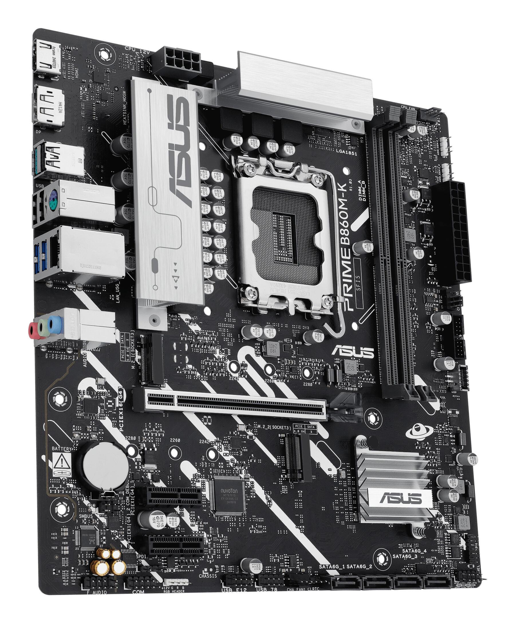 ASUS Mainboard Prime B860M-K / 90MB1JT0-M0EAY0 Black, grey