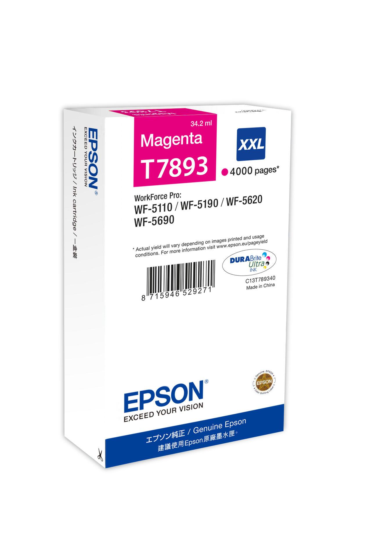 Epson Tinta T7893XXL / C13T789340 Magenta XXL