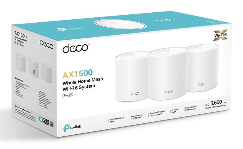 TP-Link Système WLAN maillé X1500 / DECO X1500(3-PACK) Blanc 3-Pack