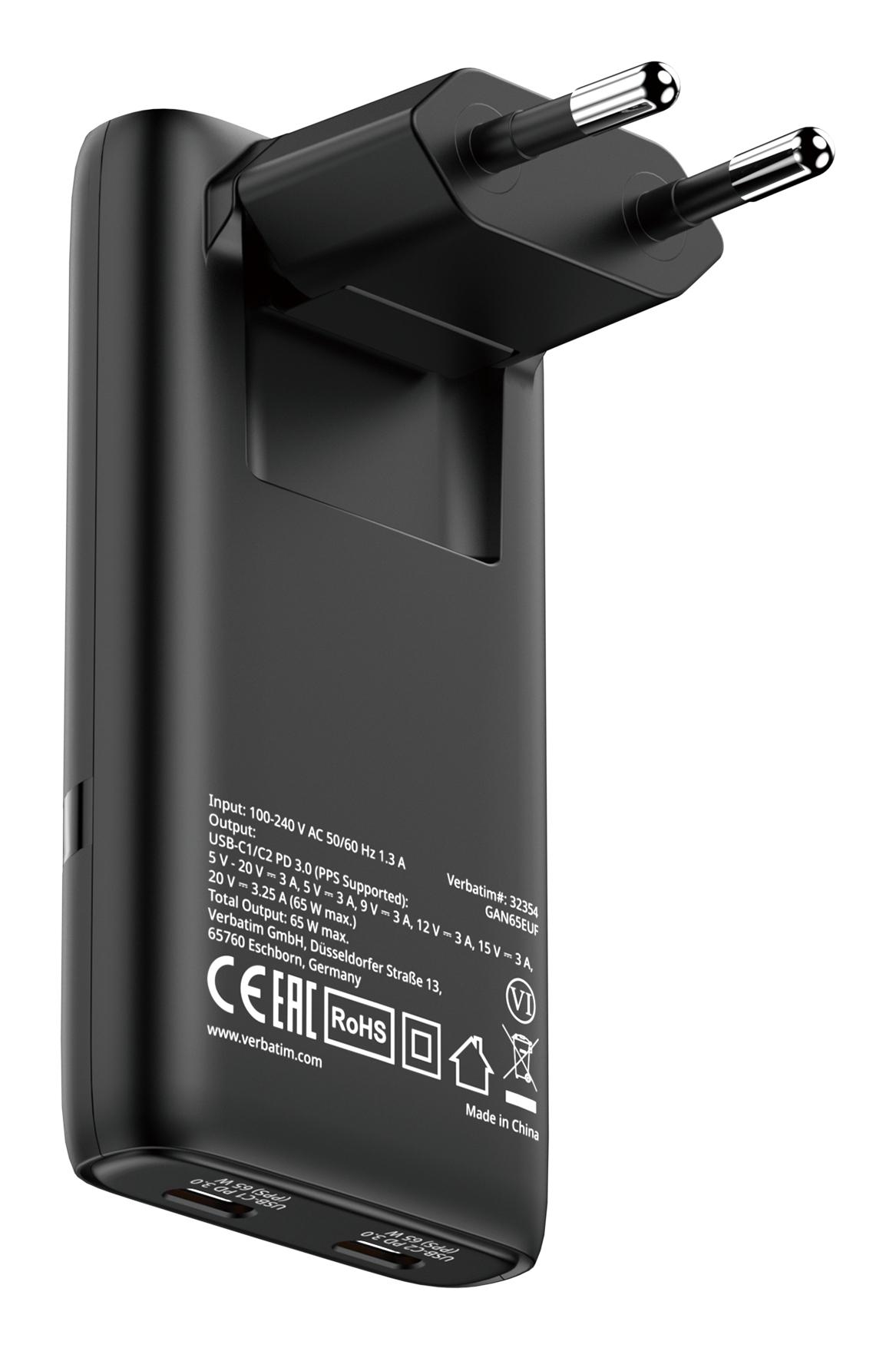 Verbatim Foldable 65W / 32354 Black
