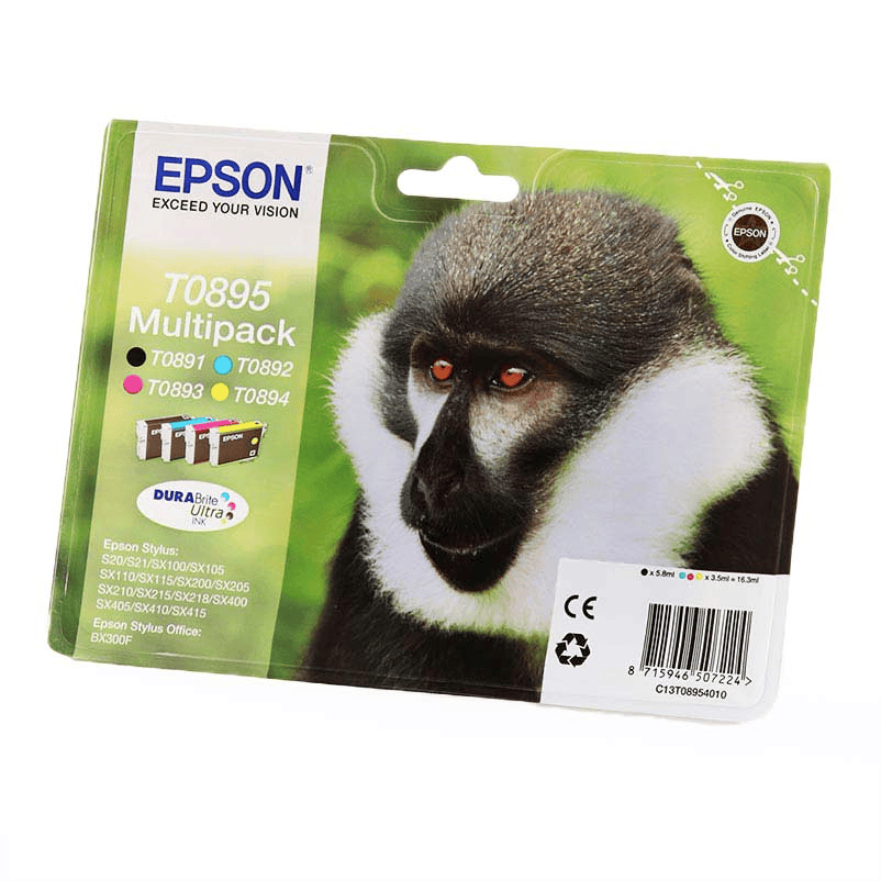 Epson Tinta T0895 / C13T08954010 BK,C,M,Y Multipack