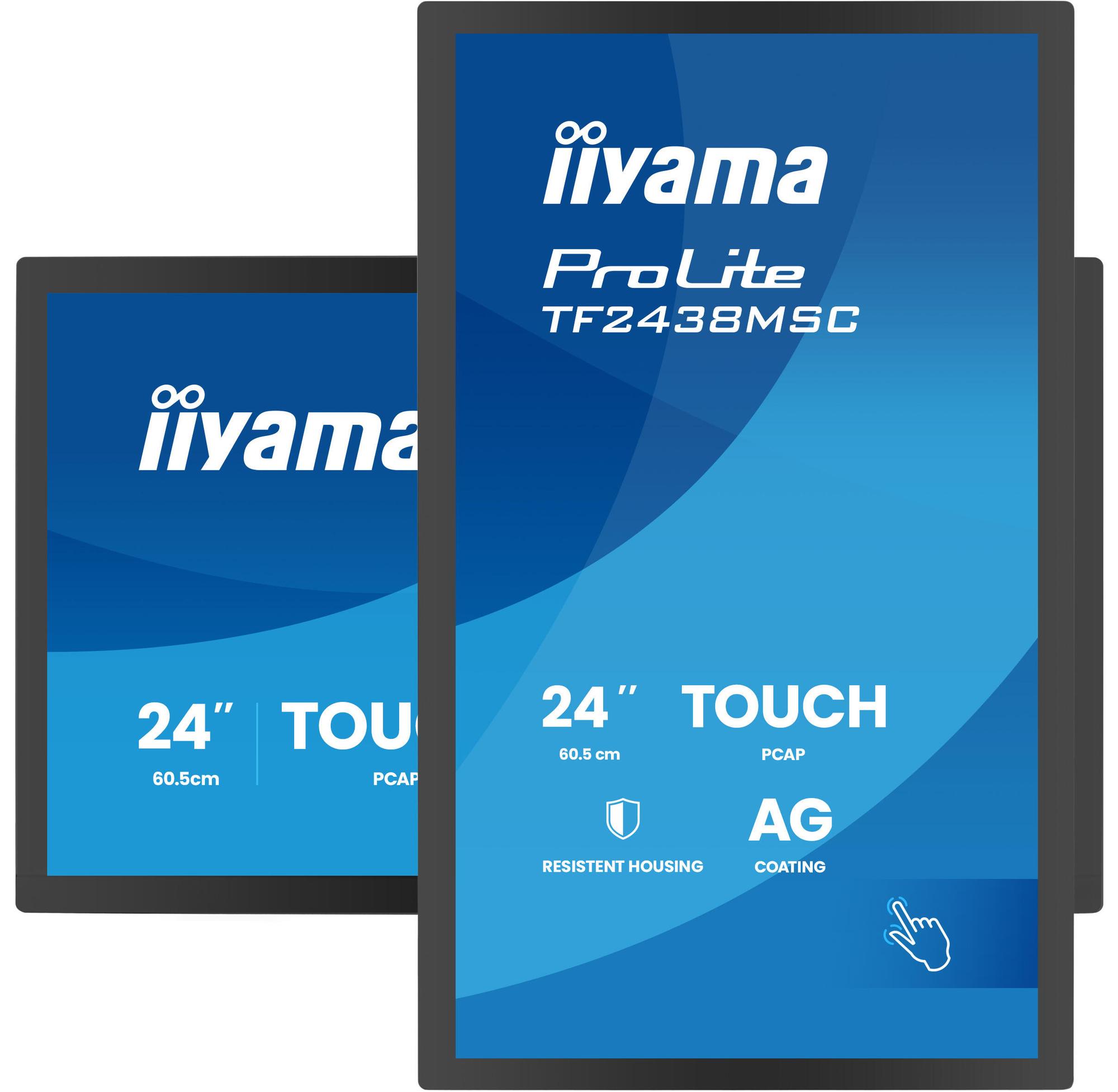 iiyama Monitor ProLite TF2438MSC / TF2438MSC-B2 Black 60.5 cm (23.8")