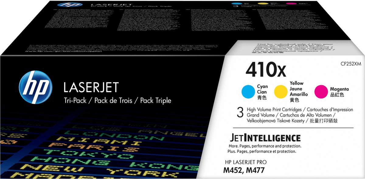 HP Toner 410X / CF252XM C,M,Y Multipack