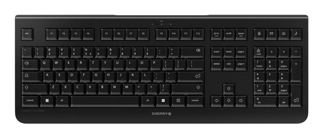 CHERRY Keyboard KW 3000 / JK-3000DE-2 Black