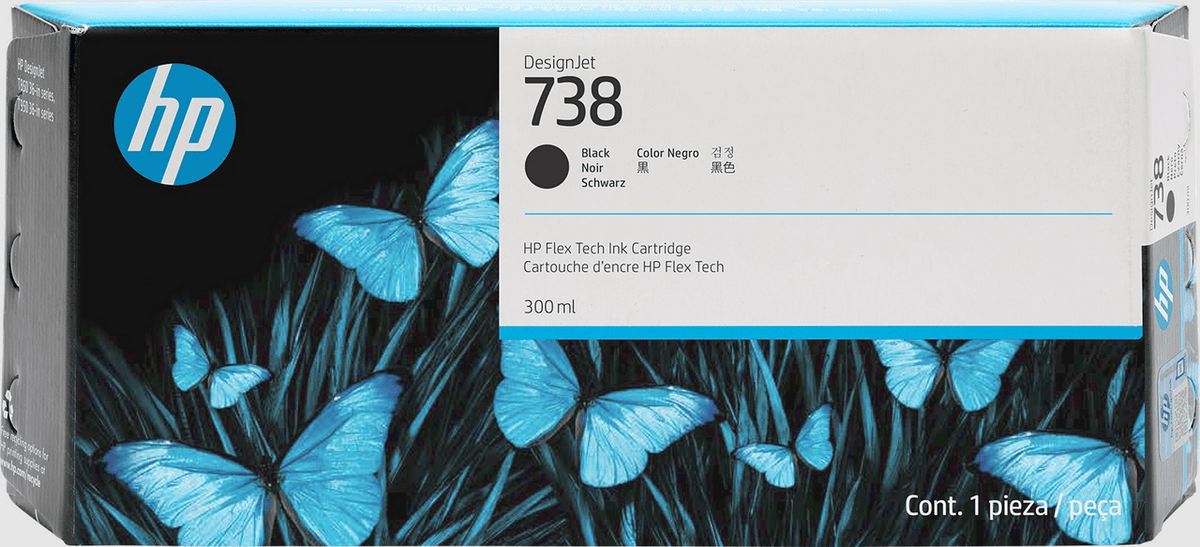 HP Tinta 738XL / 498N8A Negro XL
