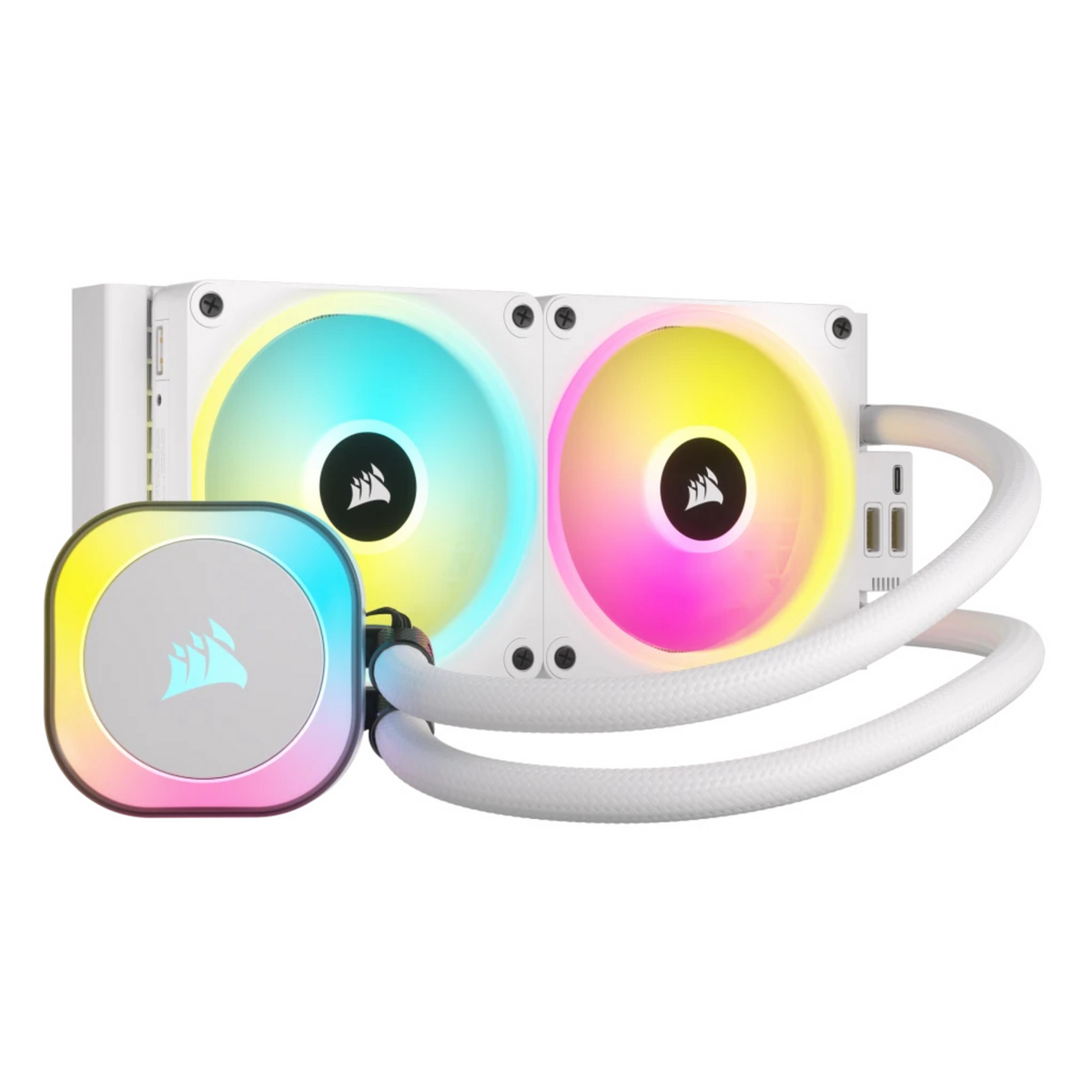 Corsair Wasserkühlung iCUE LINK H100i RGB / CW-9061005-WW Weiß