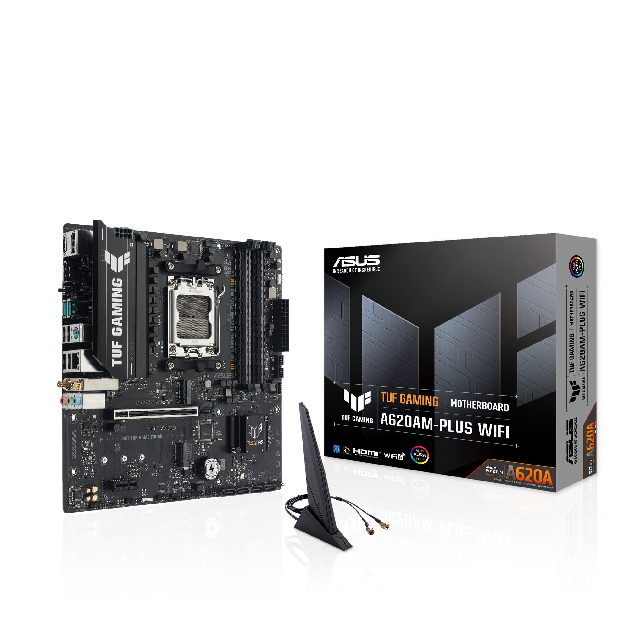 ASUS Carte mère TUF GAMING A620AM-PLUS WIFI mATX / 90MB1MZ0-M0EAY0