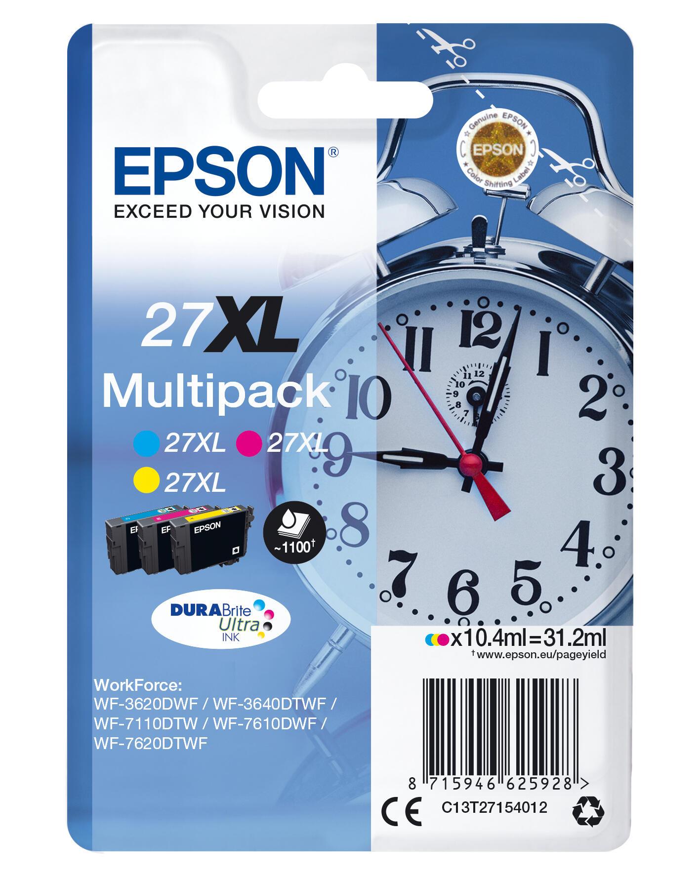 Epson Ink 27XL / C13T27154012 C,M,Y Standard