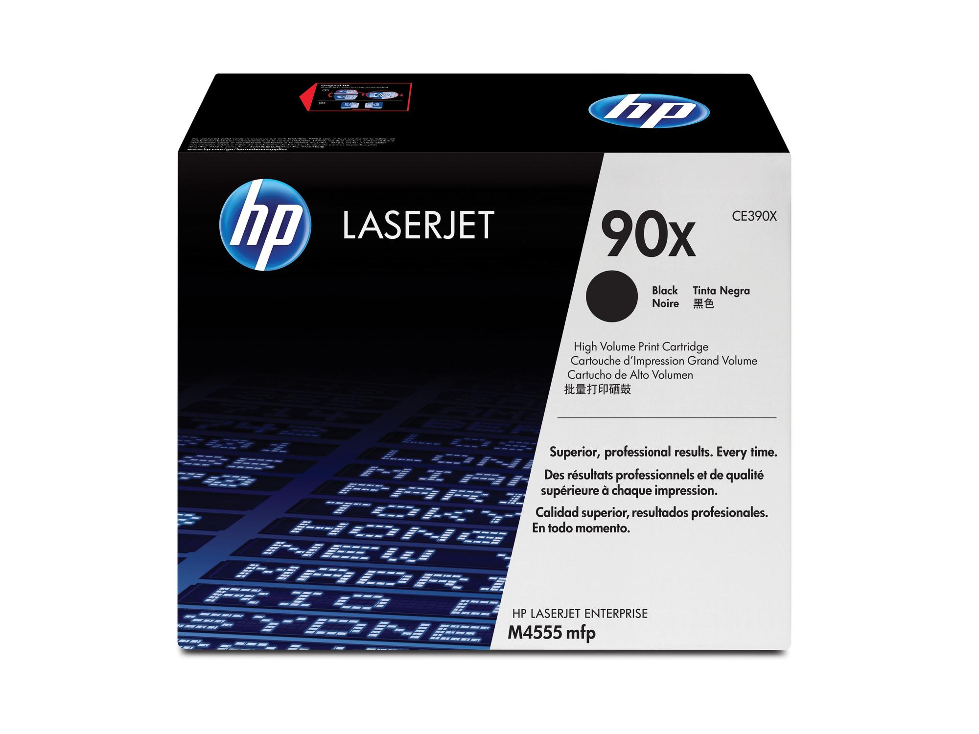 HP Tóner 90X / CE390X Negro