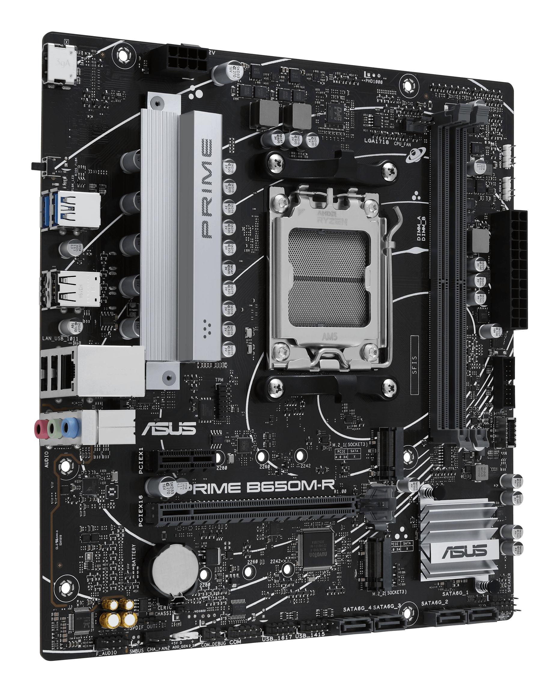 ASUS Mainboard Prime B650M-R / 90MB1H30-M0EAY0 Black