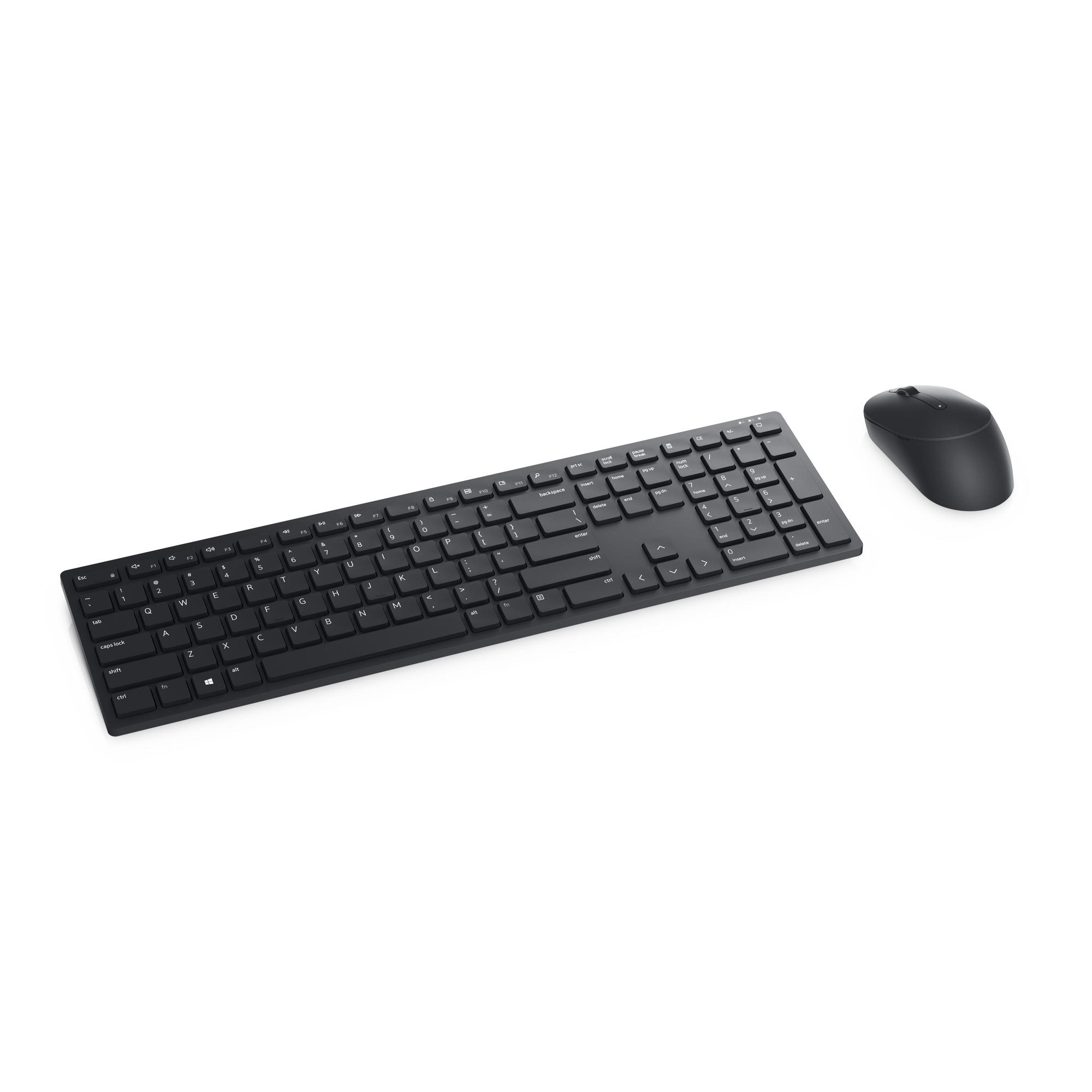 DELL Maus- und Tastatur-Set KM5221W US-Int RTL / 580-AJRC Schwarz
