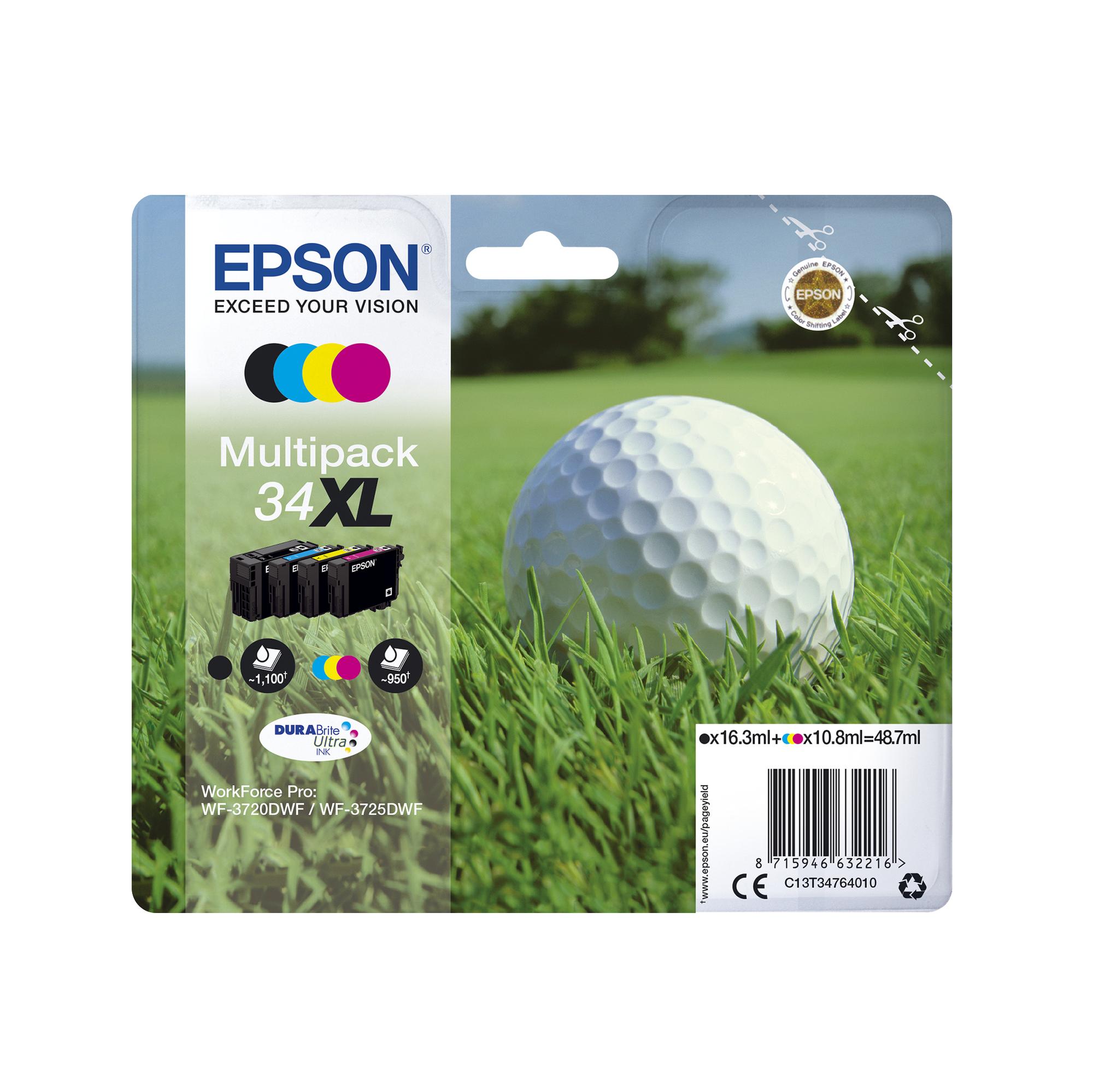 Epson Inchiostro 34 / C13T34664010 BK, C, M, Y Multipack